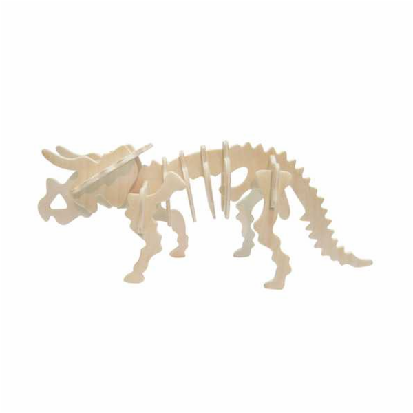 Woodcraft Dřevěné 3D puzzle Triceratops velký
