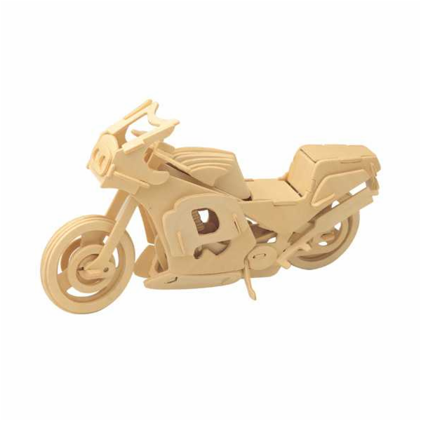 Woodcraft Dřevěné 3D puzzle Motorka závodní