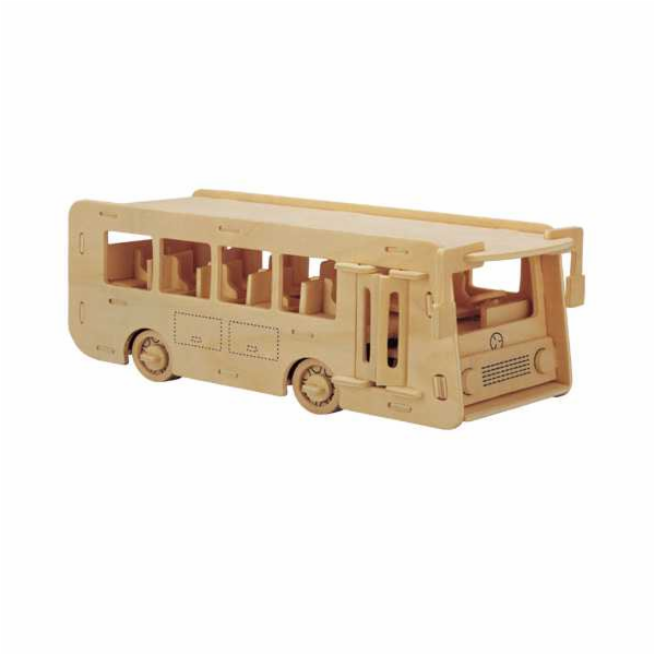 Woodcraft Dřevěné 3D puzzle Autobus