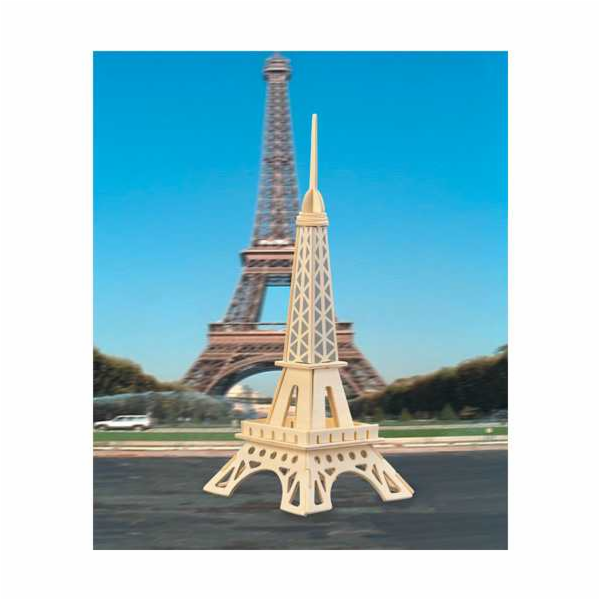 Woodcraft Dřevěné 3D puzzle eiffelova věž menší