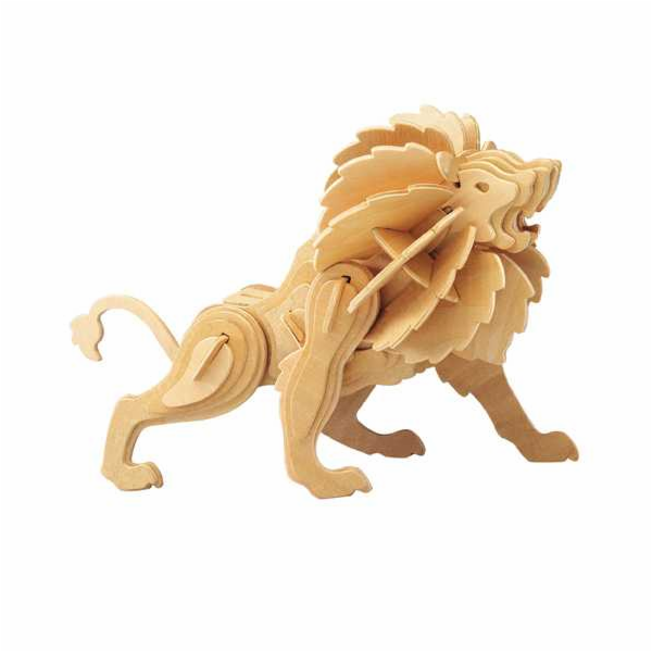 Woodcraft Dřevěné 3D puzzle Lev