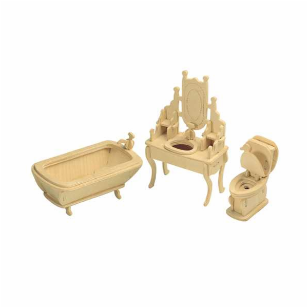 Woodcraft Dřevěné 3D puzzle Koupelna