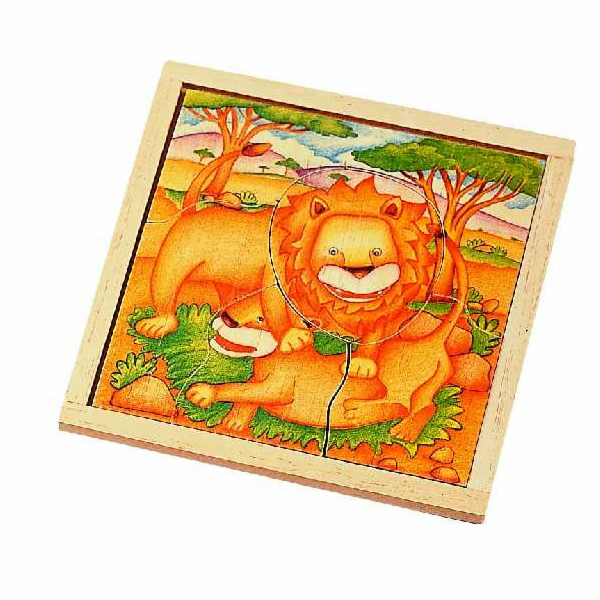 Voila Dřevěné puzzle LEV