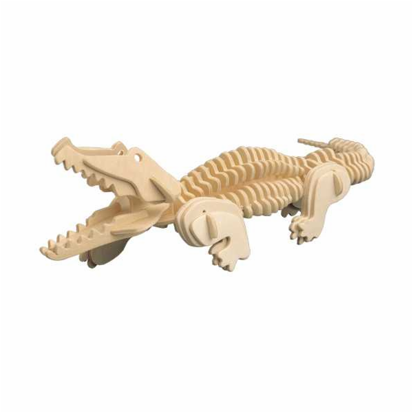 Woodcraft Dřevěné 3D puzzle Krokodýl