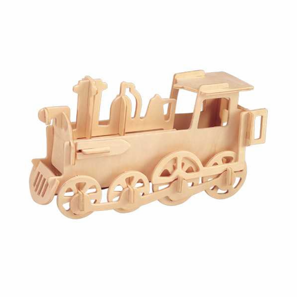 Woodcraft Dřevěné 3D puzzle Lokomotiva malá