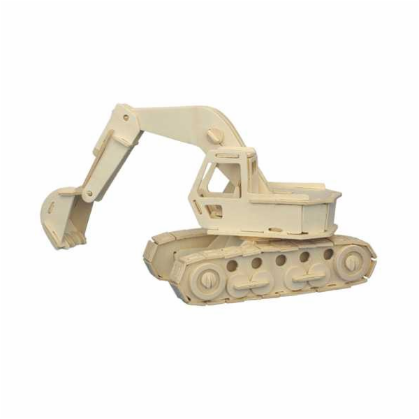 Woodcraft Dřevěné 3D puzzle Bagr