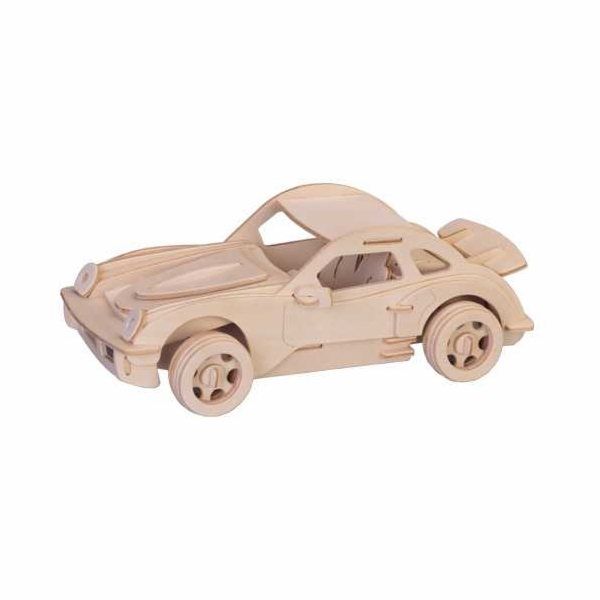 Woodcraft Dřevěné 3D puzzle Porsche malé