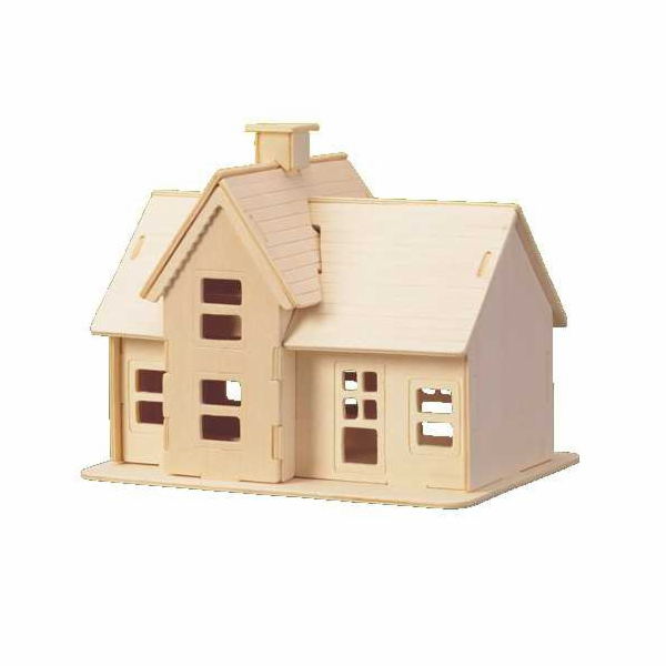 Woodcraft Dřevěné 3D puzzle Domeček