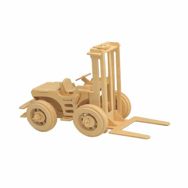 Woodcraft Dřevěné 3D puzzle Vysokozdvižný vozík přírodní