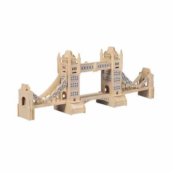 Woodcraft Dřevěné 3D puzzle slavné budovy Tower Bridge