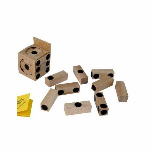 Dřevěný hlavolam kostka Cube