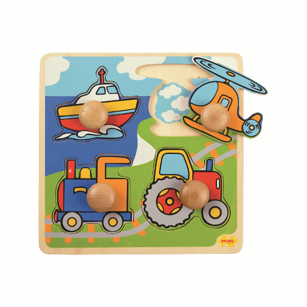 Bigjigs Toys Vkládací puzzle doprava