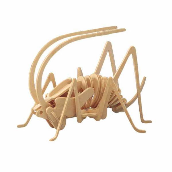 Woodcraft Dřevěné 3D puzzle cvrček
