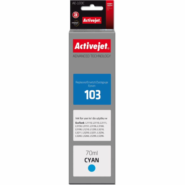 Activejet AE-103C (náhradní inkoust Epson 103 C13T00S24A;...
