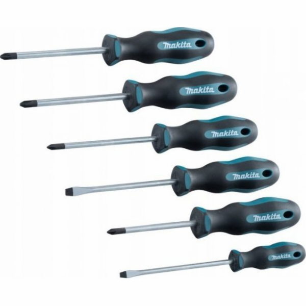 Makita E-10528 sada šroubováků 6ks (4 ks SL+2 ks PH+2 ks PZ)