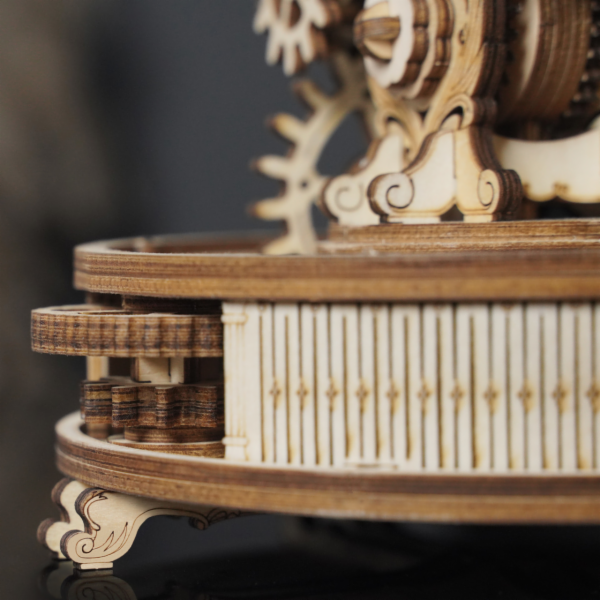 Hračka Robotime 3D dřevěné mechanické puzzle Svítící glóbus