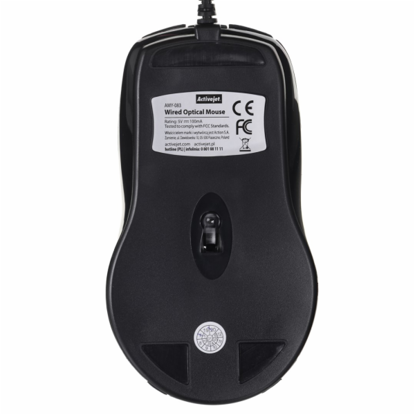 Activejet AMY-083 myš USB Typ-A Optický 1000 DPI Pro prav...