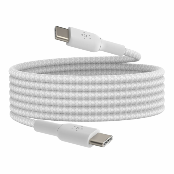 Belkin BOOST CHARGE braided Cab.  USB-C/USB-C 2m whiteCAB...