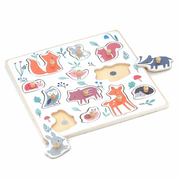 Puzzle Vilac lesní zvířátka s úchytem od Sarah Betz