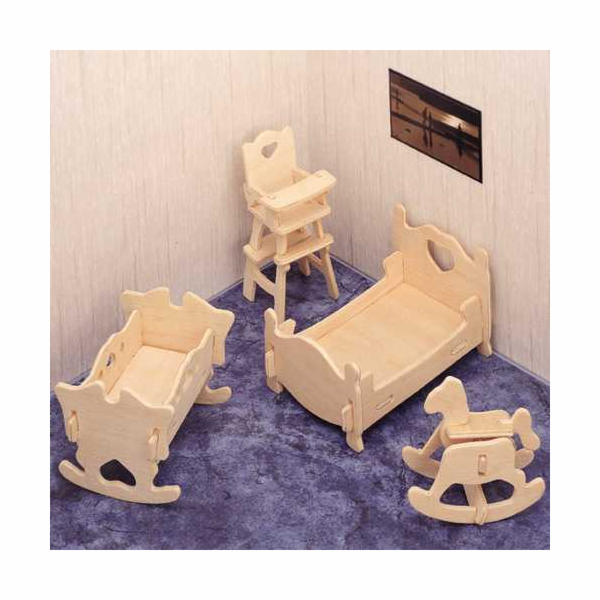 Woodcraft Dřevěné 3D puzzle Dětský pokoj