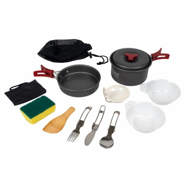 Sada nádobí Acra C20 camping set alluminium pro 1-2 osoby