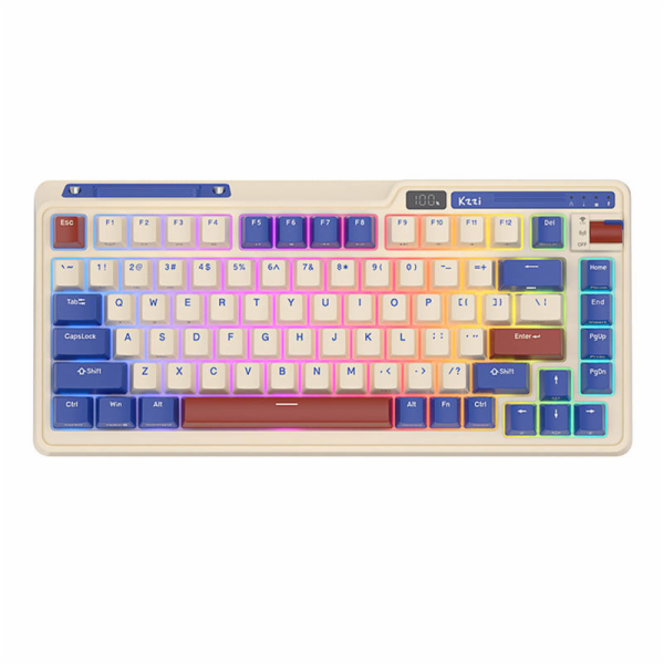 Bezdrátová mechanická klávesnice Royal Kludge KZZI K75 pr...