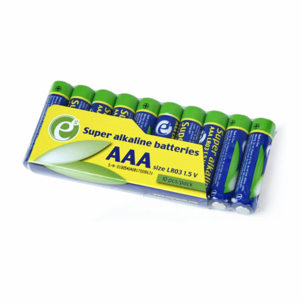 GEMBIRD Super Alkaline AAA Batteries 10pack