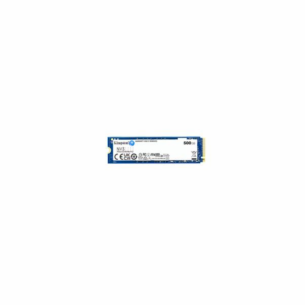 Kingston SSD 500GB NV3, M.2 2280, NVMe PCIe Gen4x4, (R: 5...