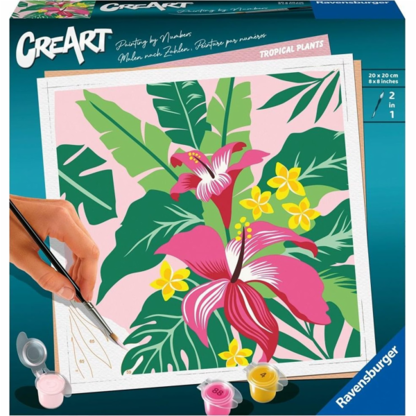 Ravensburger CreArt - Tropické rostliny, Malba