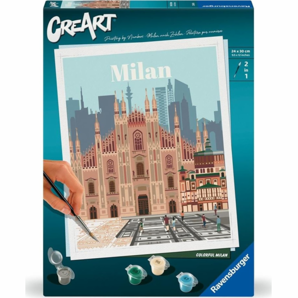 Ravensburger CreArt - Barevné Miláno, malba