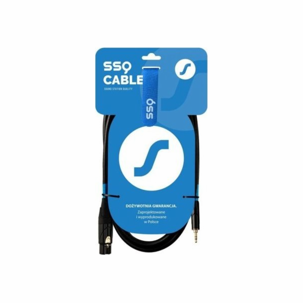 SSQ XLRMi0,5 - Kabel XLR samice - Jack stereo 3,5 mm, 0,5 m