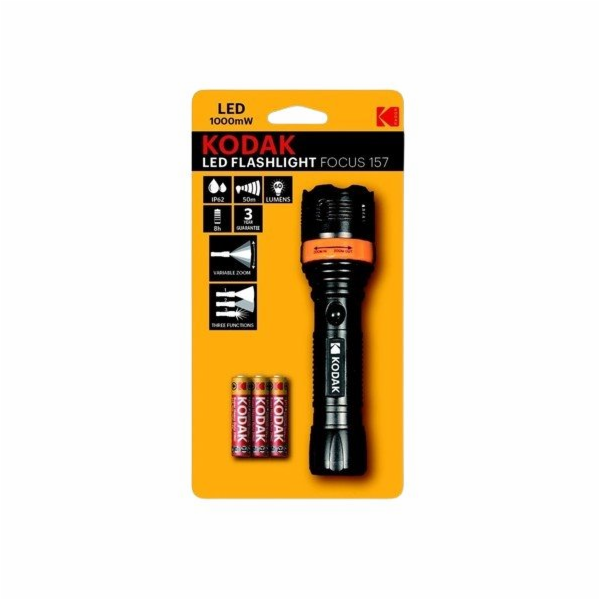 LED svítilna Kodak Focus 157 Flashlight + 3x AAA Extra He...