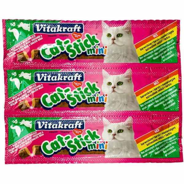 VITAKRAFT CatStick Duck with rabbit - pamlsek pro kočky -...