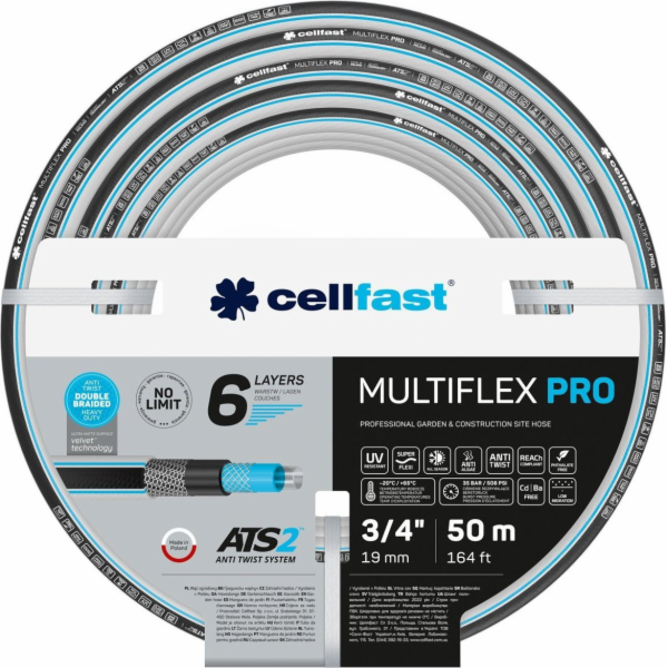 CELLFAST ZAHRADNÍ HADICE MULTIFLEX PRO ATS2 3/4 50m