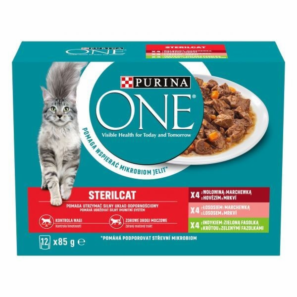 PURINA One Sterilcat mix příchutí - mokré krmivo pro kočk...