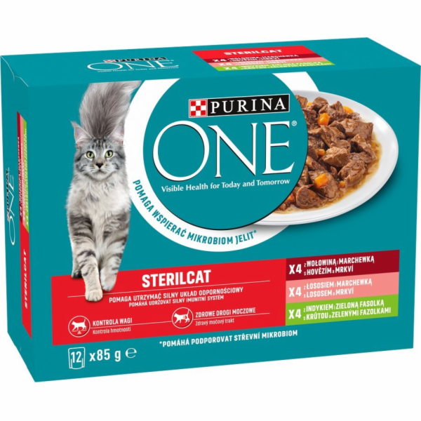 PURINA One Sterilcat mix příchutí - mokré krmivo pro kočk...