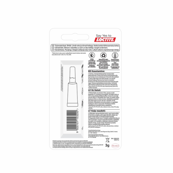 Kontaktní lepidlo Loctite Super Bond Pure Gel 3 g