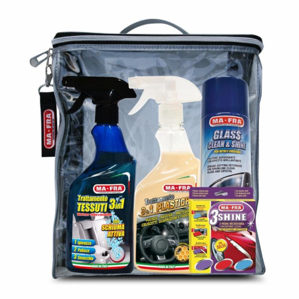 Sada čističe aut s hadříkem Ma-fra, 0,5l