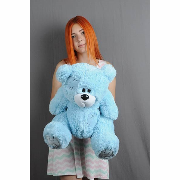 Medvěd TEDDY 60 cm modrý