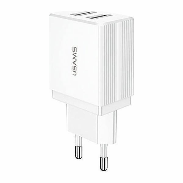 Nástěnná nabíječka 2xUSB T24 2.1A Bílá