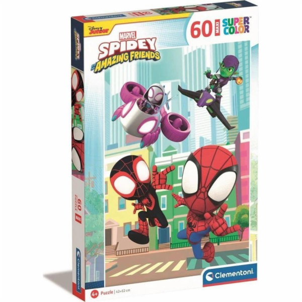 Clementoni - Puzzle Maxi 60 Marvel: Spidey a jeho úžasní ...