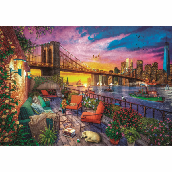 Clementoni - Puzzle 3000 Západ slunce nad Manhattanem