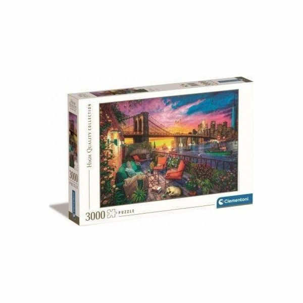 Clementoni - Puzzle 3000 Západ slunce nad Manhattanem