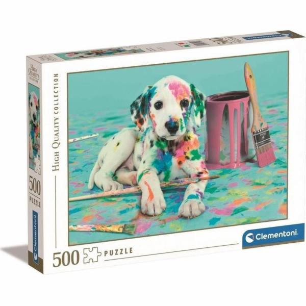 Clementoni - Puzzle 500 Legrační dalmatin