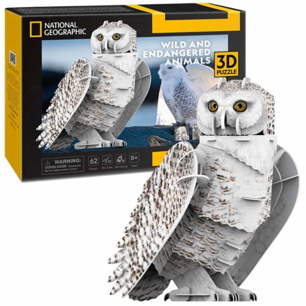 CubicFun - Puzzle 3D National Geographic Sněžná sova - 62...