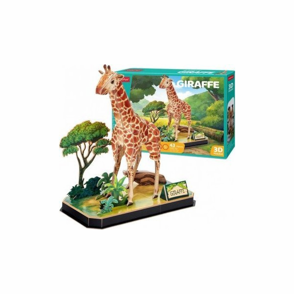 CubicFun - Puzzle 3D Zvířecí kamarádi Žirafa - 43 dílků