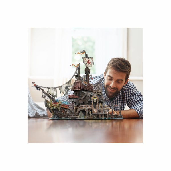 CubicFun - Puzzle 3D Pirátský přístav Tortuga 218 dílků