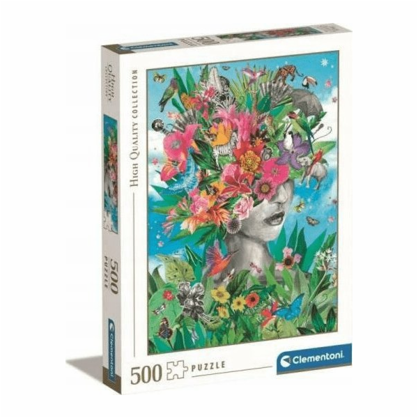 Clementoni - Puzzle 500 Hlavou v džungli