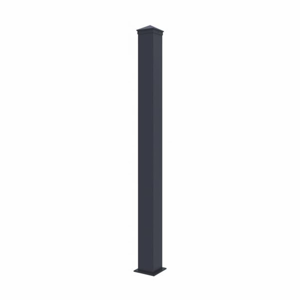 Sloupek G21 pro plotové pole 10x169 cm s patkou, antracitový