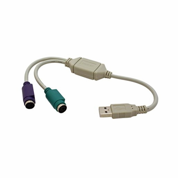 Redukce USB -> 2x PS2 